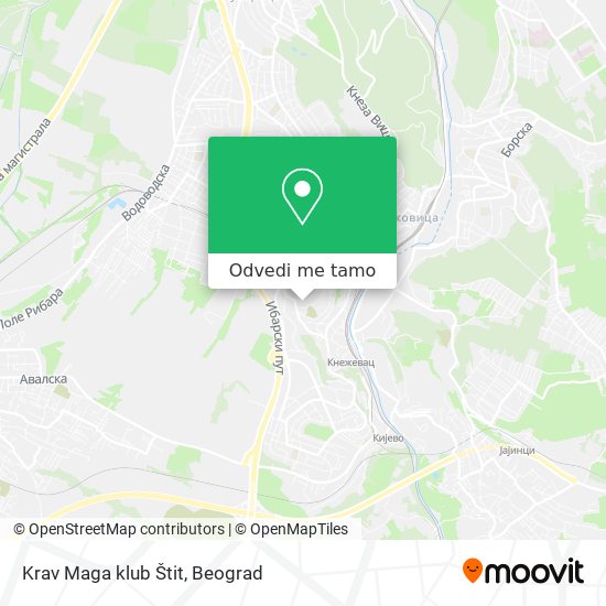 Krav Maga klub Štit mapa