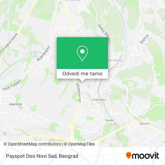 Payspot Doo Novi Sad mapa