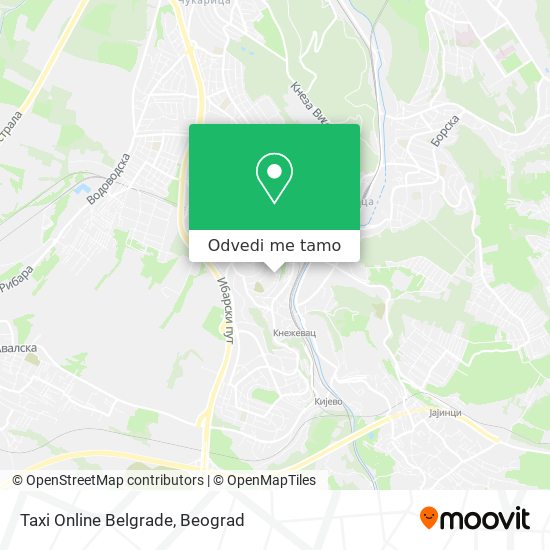 Taxi Online Belgrade mapa