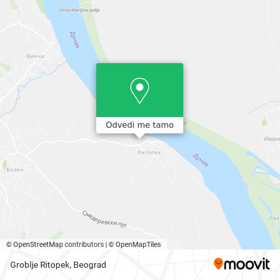 Groblje Ritopek mapa