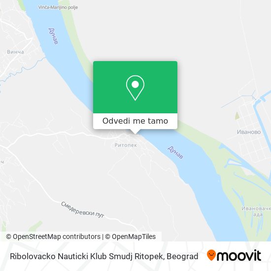 Ribolovacko Nauticki Klub Smudj Ritopek mapa