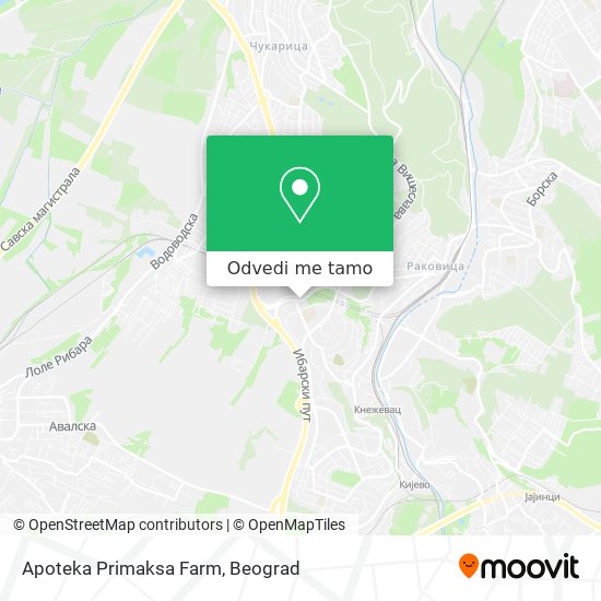 Apoteka Primaksa Farm mapa