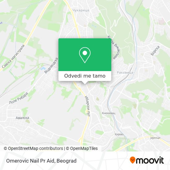 Omerovic Nail Pr Aid mapa