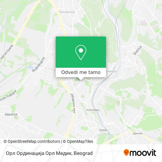 Орл Ординација Орл Медик mapa