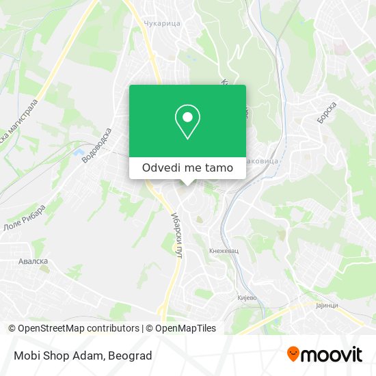 Mobi Shop Adam mapa