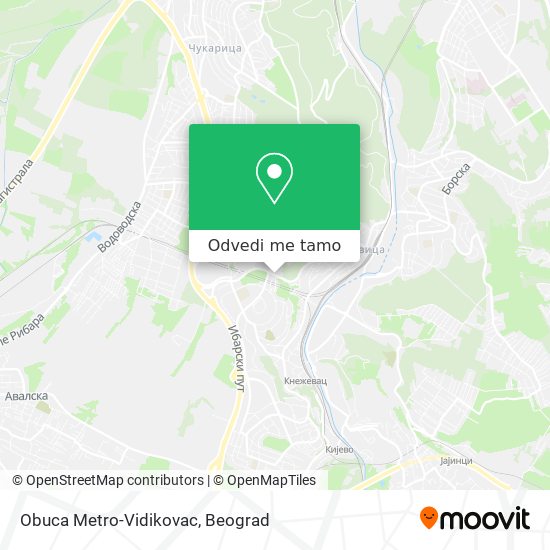Obuca Metro-Vidikovac mapa