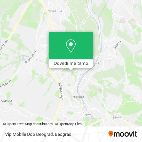 Vip Mobile Doo Beograd mapa