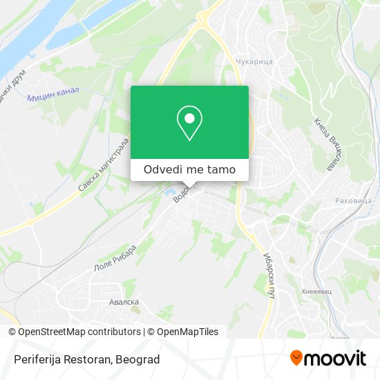 Periferija Restoran mapa