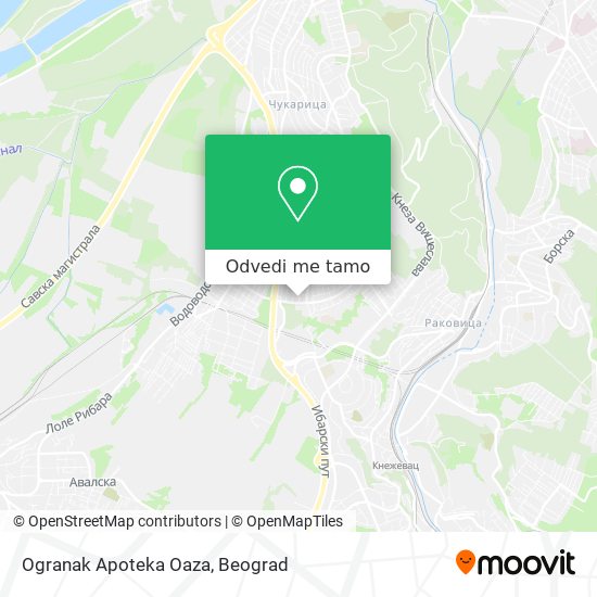 Ogranak Apoteka Oaza mapa