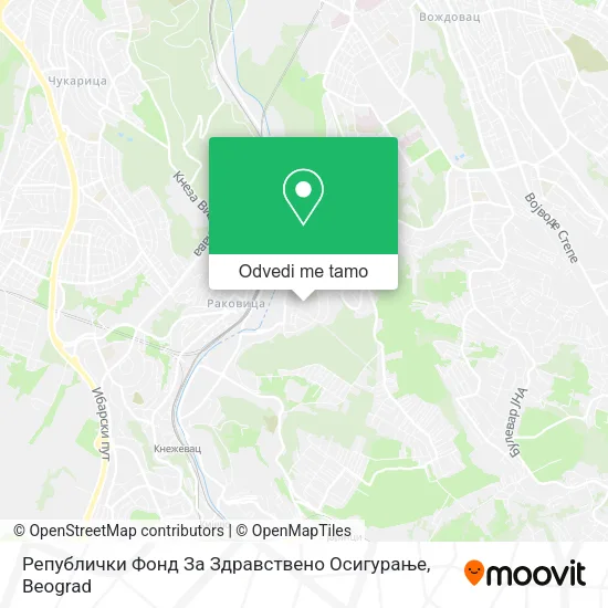 Републички Фонд За Здравствено Осигурање mapa