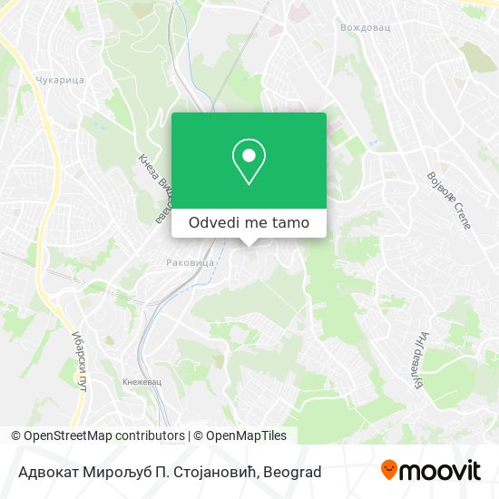 Адвокат Мирољуб П. Стојановић mapa