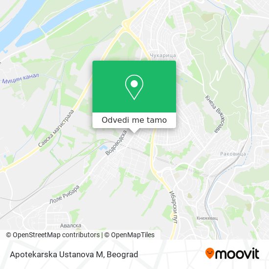 Apotekarska Ustanova M mapa