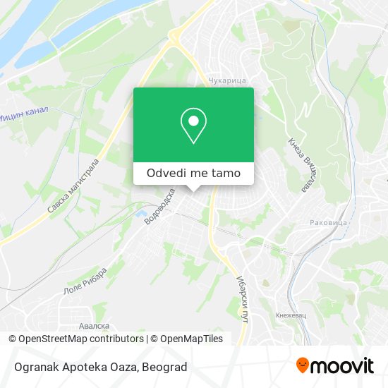 Ogranak Apoteka Oaza mapa