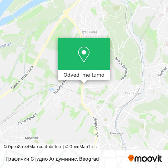 Графички Студио Алдуминис mapa