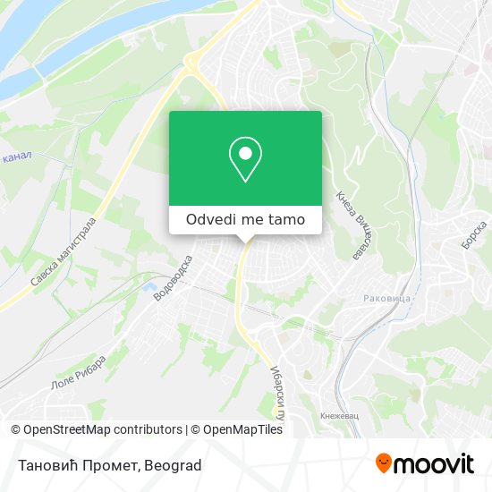 Тановић Промет mapa