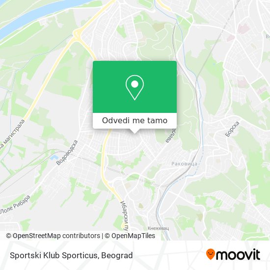 Sportski Klub Sporticus mapa