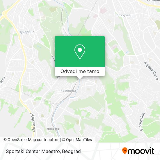 Sportski Centar Maestro mapa