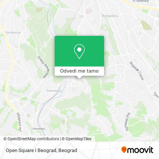 Open Square I Beograd mapa