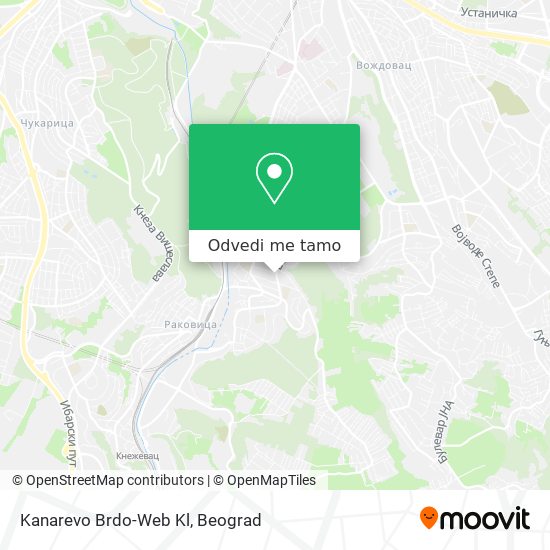 Kanarevo Brdo-Web Kl mapa