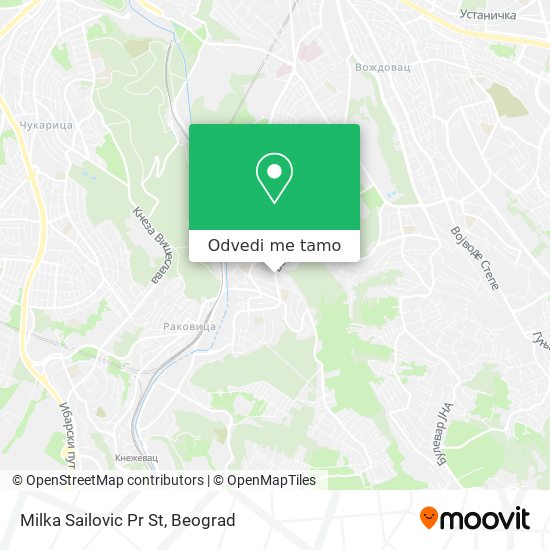 Milka Sailovic Pr St mapa