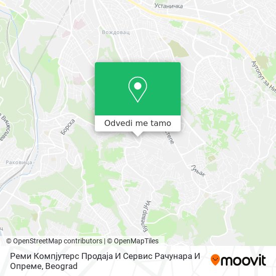 Реми Компјутерс Продаја И Сервис Рачунара И Опреме mapa