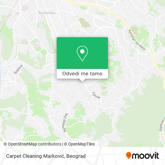 Carpet Cleaning Marković mapa