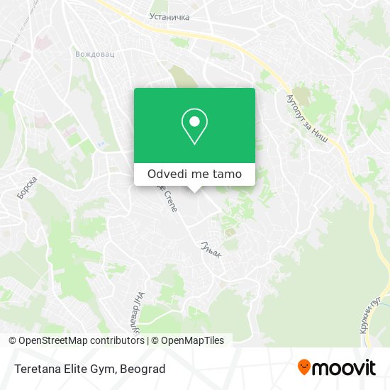 Teretana Elite Gym mapa