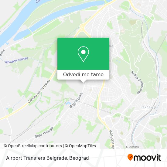 Airport Transfers Belgrade mapa