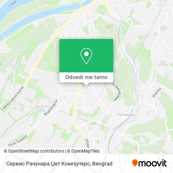 Сервис Рачунара Џет Компјутерс mapa