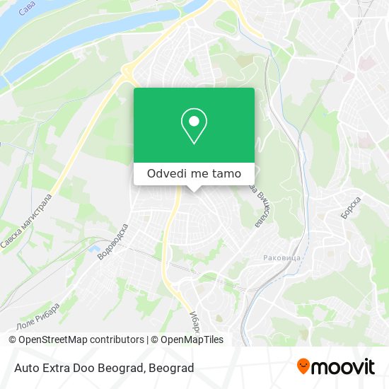 Auto Extra Doo Beograd mapa