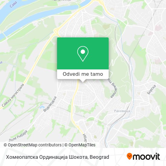 Хомеопатска Ординација Шокота mapa