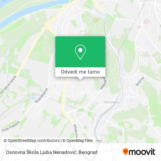 Osnovna Škola Ljuba Nenadović mapa