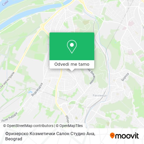 Фризерско Козметички Салон Студио Ана mapa