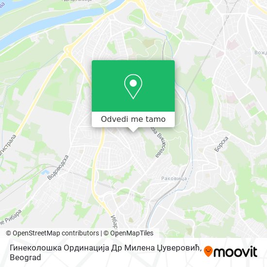 Гинеколошка Ординација Др Милена Џуверовић mapa