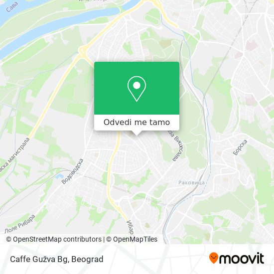 Caffe Gužva Bg mapa