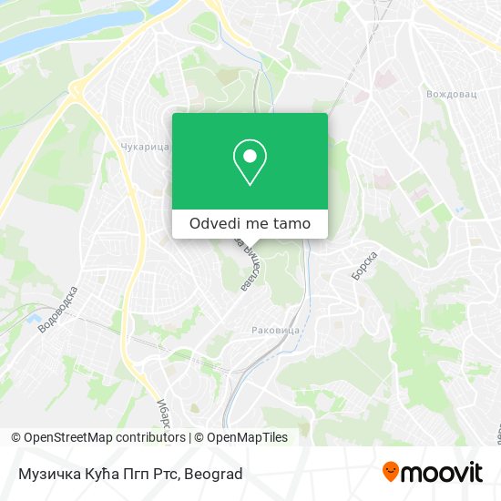 Музичка Кућа Пгп Ртс mapa