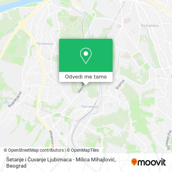 Šetanje i Čuvanje Ljubimaca - Milica Mihajlović mapa