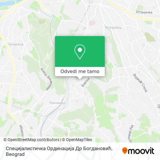 Специјалистичка Ординација Др Богдановић mapa