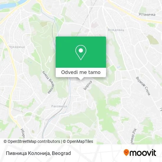 Пивница Колонија mapa