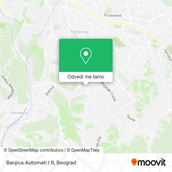 Banjica-Automati I R mapa