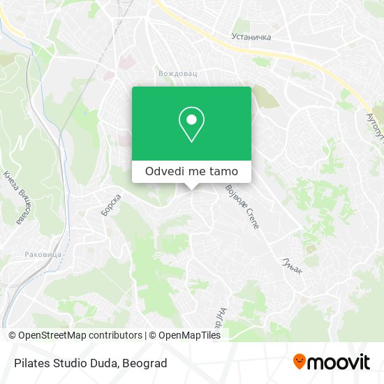 Pilates Studio Duda mapa