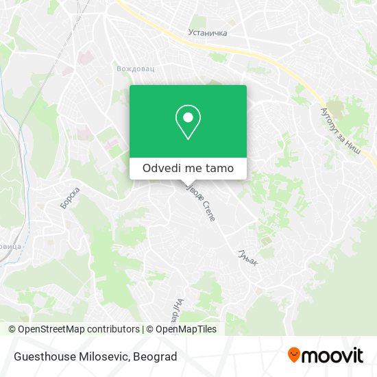 Guesthouse Milosevic mapa