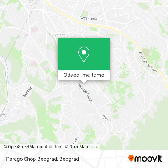 Parago Shop Beograd mapa