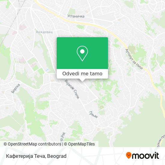 Кафетерија Теча mapa