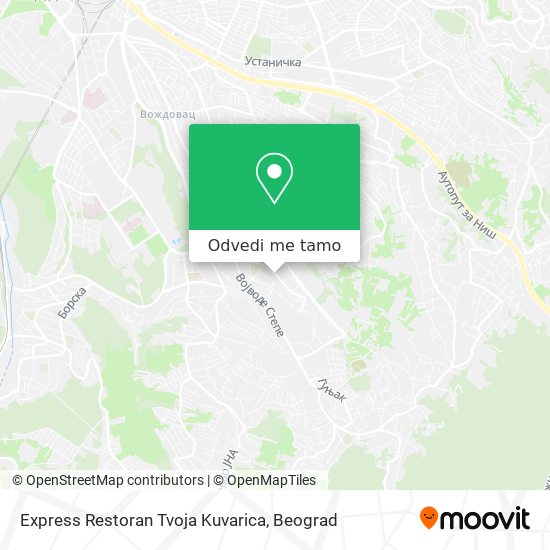 Express Restoran Tvoja Kuvarica mapa