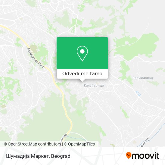 Шумадија Маркет mapa