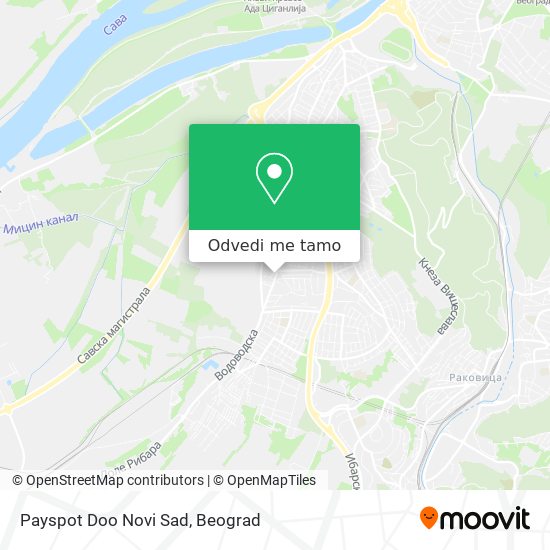 Payspot Doo Novi Sad mapa