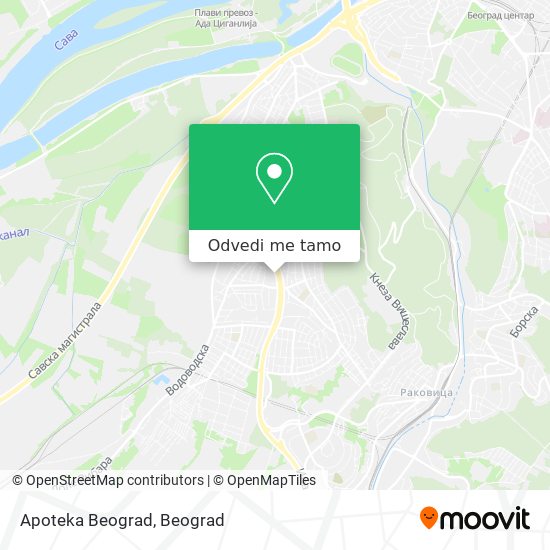 Apoteka Beograd mapa