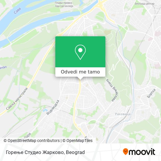 Горење Студио Жарково mapa