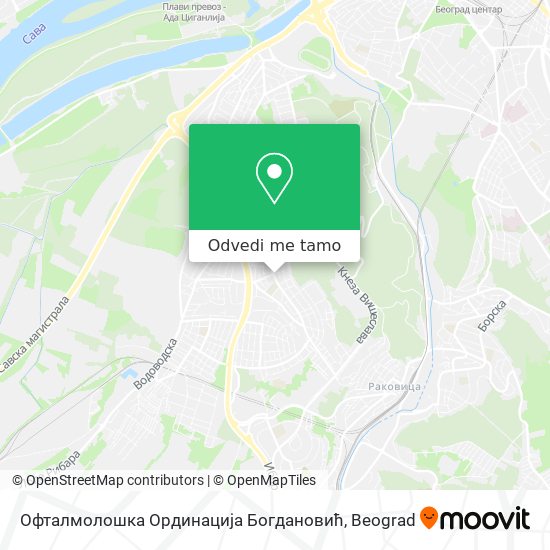 Офталмолошка Ординација Богдановић mapa